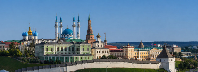 Панорама территории Казанского кремля